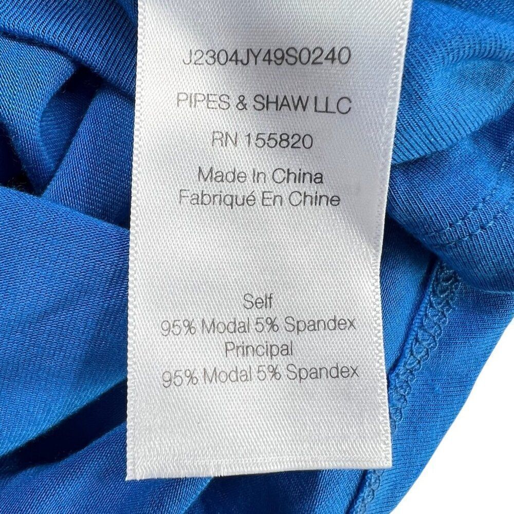 Veronica Beard NWT Sleeveless Ruched Side Midi Haylee Dress Azure Blue Size XL - Picture 9 of 11